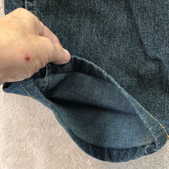 Wrangler Mens Jeans 38x30 Regular Fit Blue Dark Denim Cotton Straight Leg Casual - Picture 9 of 16